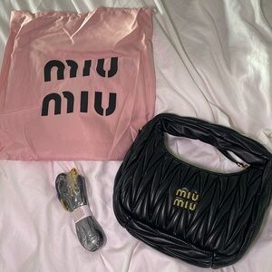 Miu Miu Quilted Leather Puffer Bag Purse